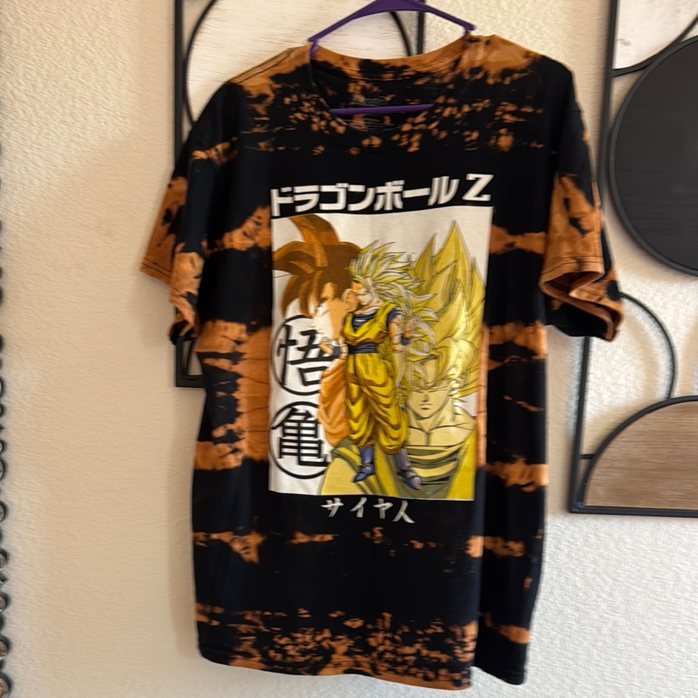 Dragon‎ Ball Z Tie-Dye Graphic T-Shirt featuring Goku